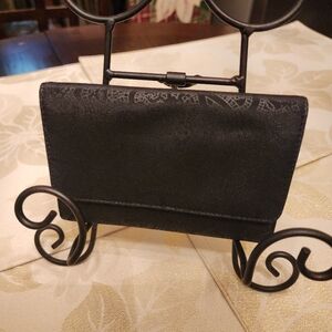 REDUCED! Black on black (paisley) wallet.